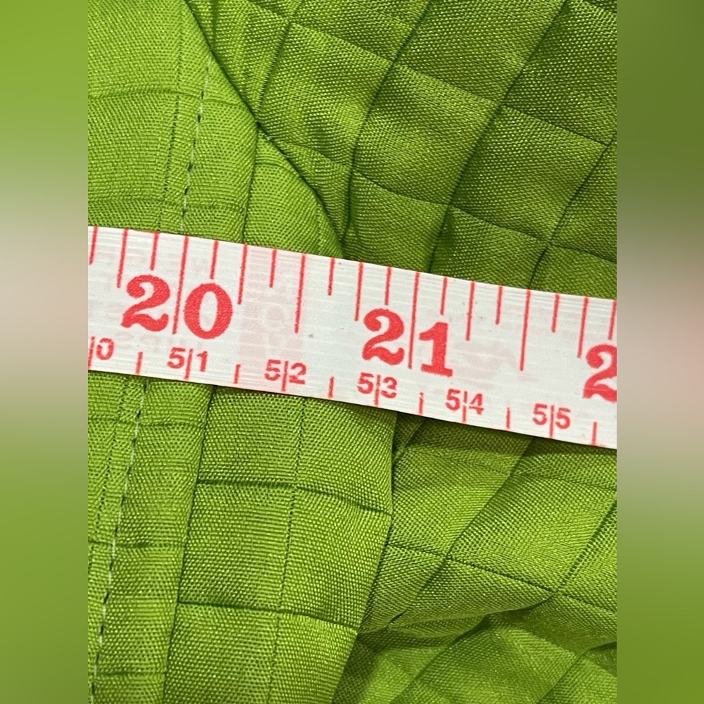 Harve Bernard Green Quilted Women's Jacket size 12 vintage 1990s open no closure - Picture 9 of 11